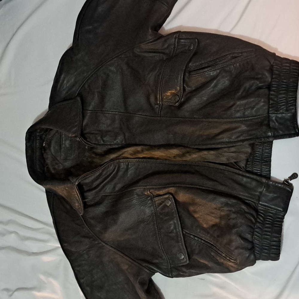 Leather jacket, medium